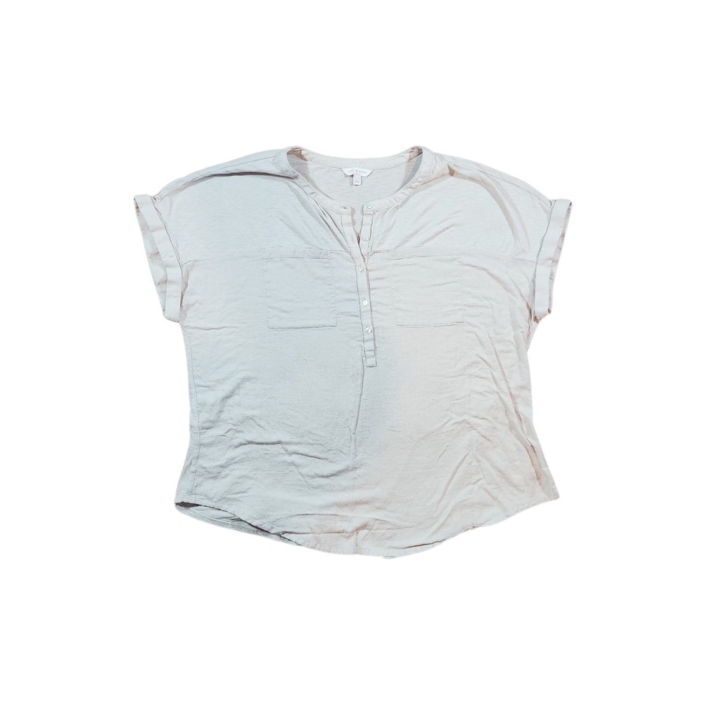 Lucky Brand‎ Beige Pullover Women's Blouse Size XL